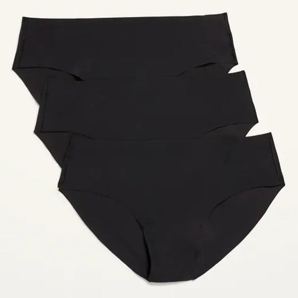 3 Pack Women’s Seamless Hipster Underwear - S - Black